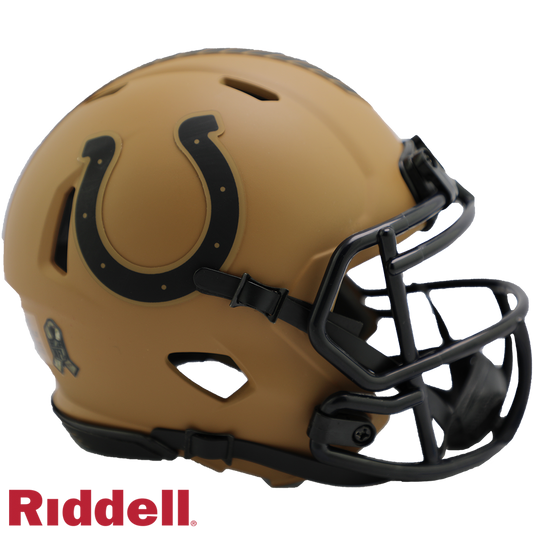 Indianapolis Colts Helmet Riddell Replica Mini Speed Style Salute To Service 2023