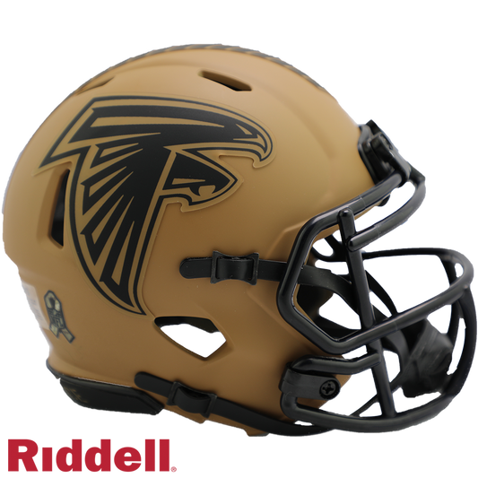Atlanta Falcons Helmet Riddell Replica Mini Speed Style Salute To Service 2023