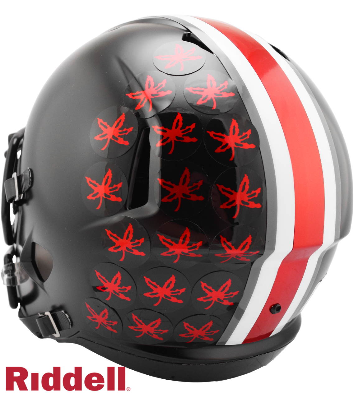 Ohio State Buckeyes Helmet Riddell Replica Full Size Speed Style Black Alternate