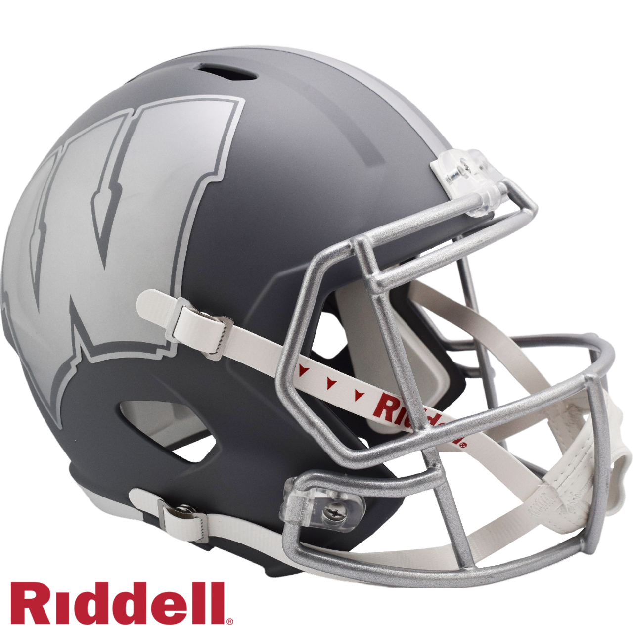 Wisconsin Badgers Helmet Riddell Replica Full Size Speed Style Slate Alternate
