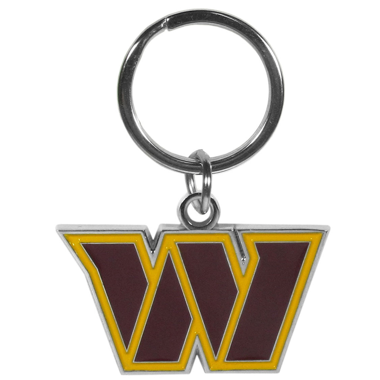 Washington Commanders Keychain Logo Cut Style Chrome