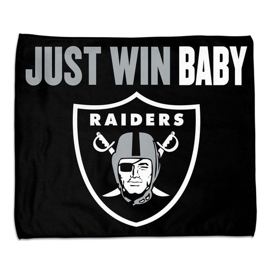 Las Vegas Raiders Towel 15x18 Rally Style Full Color