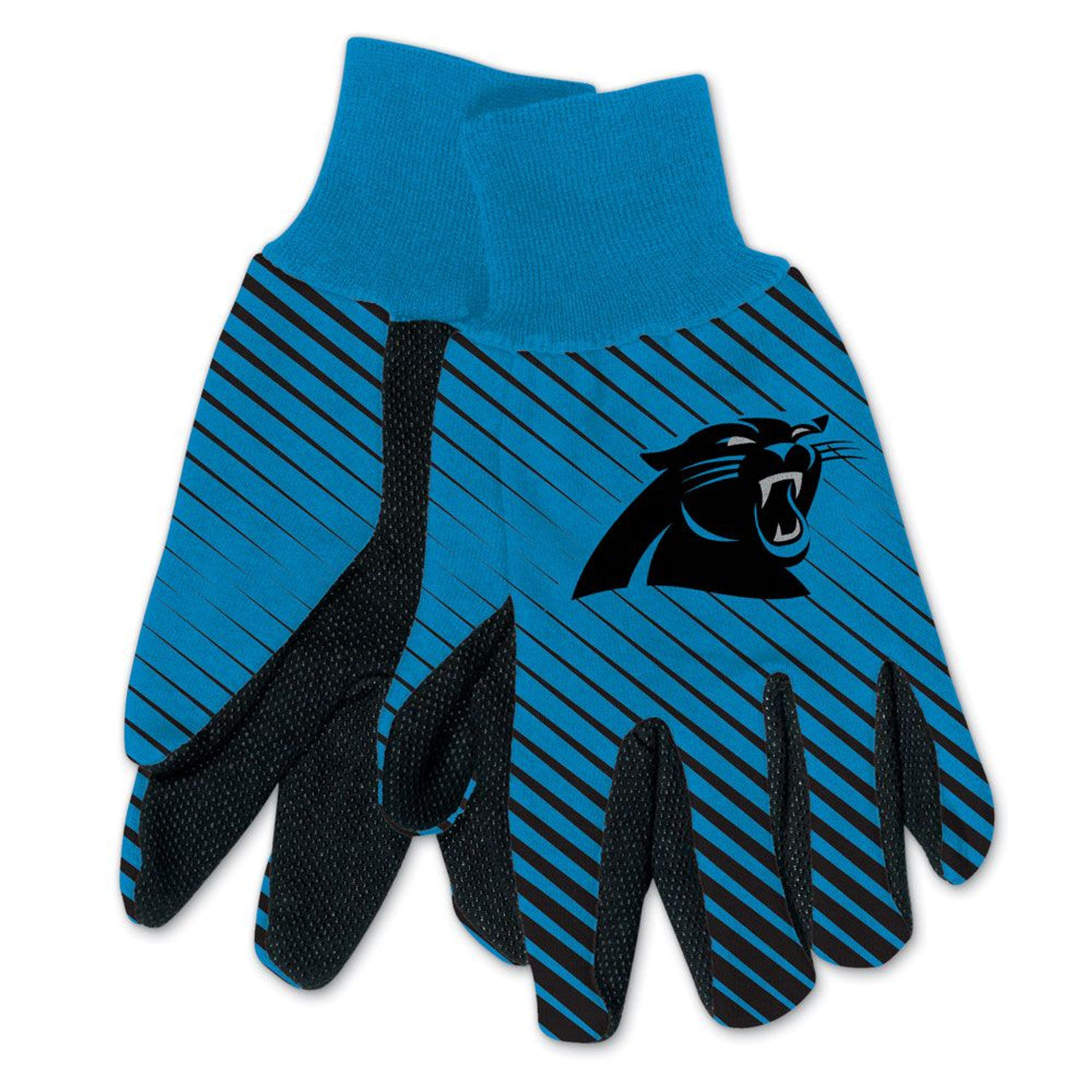 Carolina Panthers Two Tone Adult Size Gloves