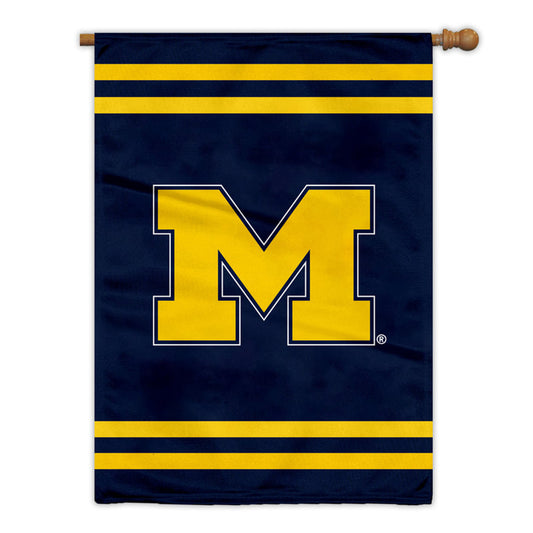 Michigan Wolverines Banner 28x40 House Flag Style 2 Sided CO