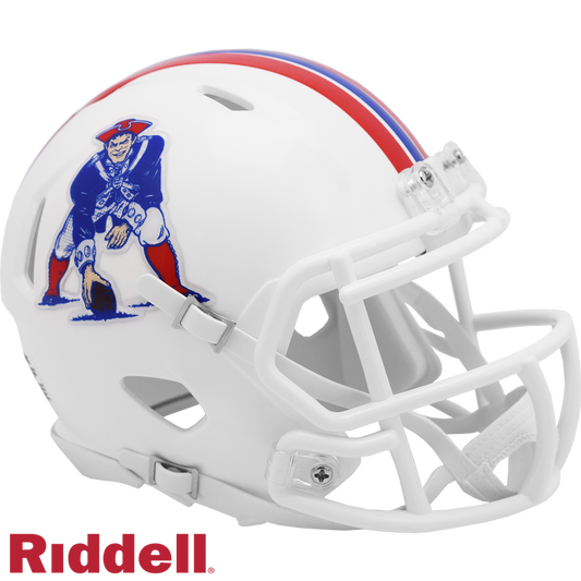 New England Patriots Helmet Riddell Replica Mini Speed Style 1982-1989 T/B