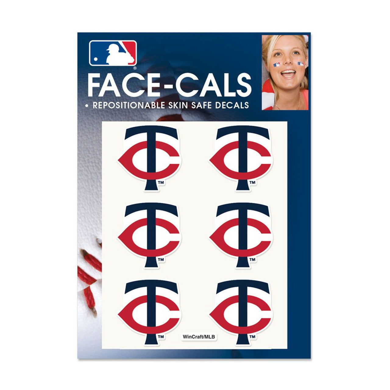 Minnesota Twins Tattoo Face Cals