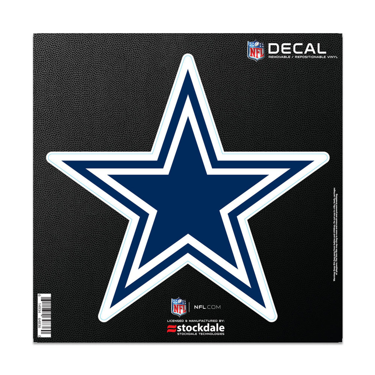 Dallas Cowboys Decal 6x6 All Surface Logo