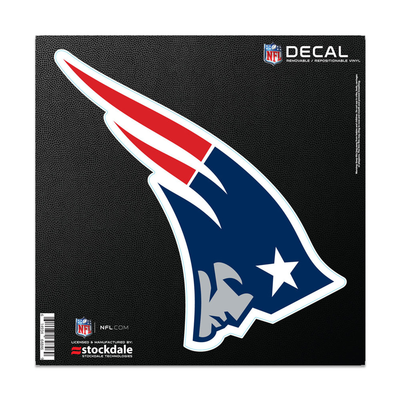 New England Patriots Decal 6x6 All Surface Logo