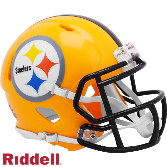 Pittsburgh Steelers Helmet Riddell Replica Mini Speed Style 2007 Gold T/B